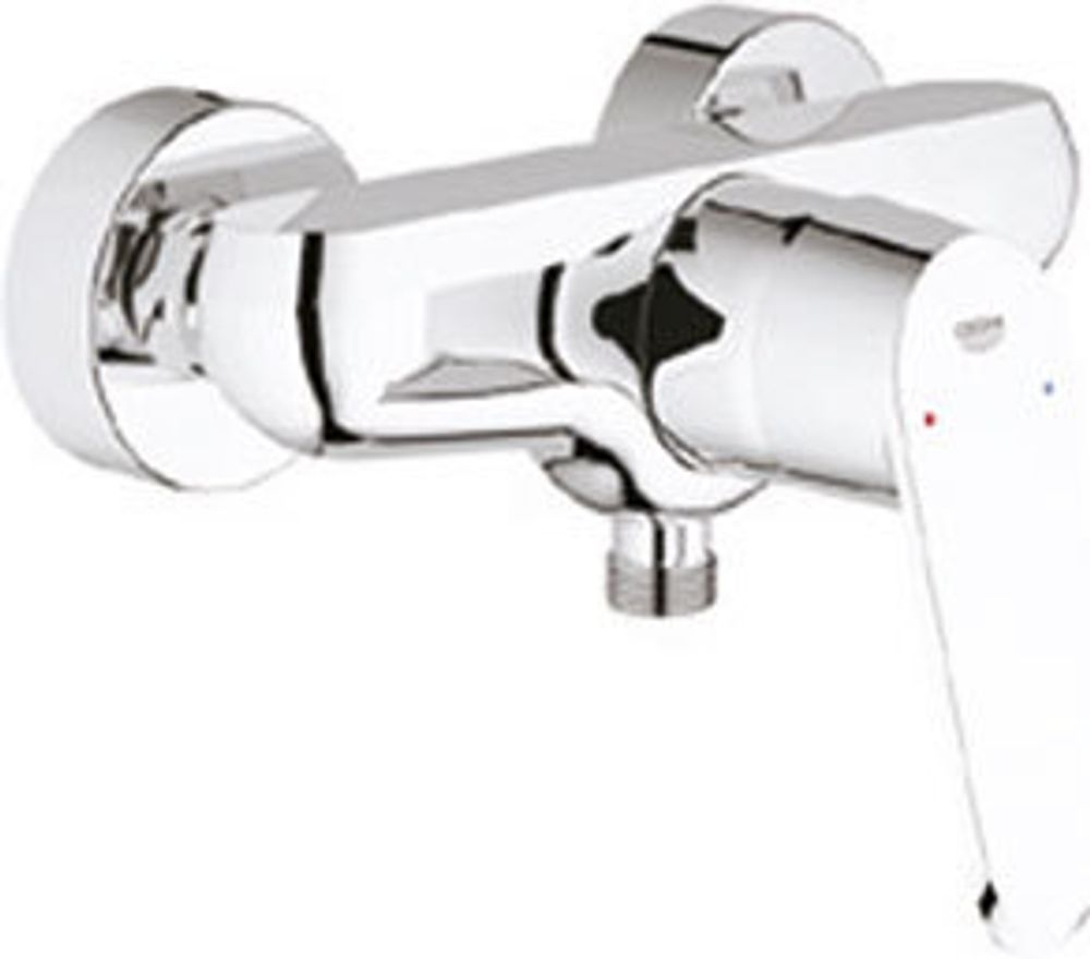 GROHE Brausebatterie Eurodisc C 33569_2 Wandmontage eigensicher chrom, 33569002