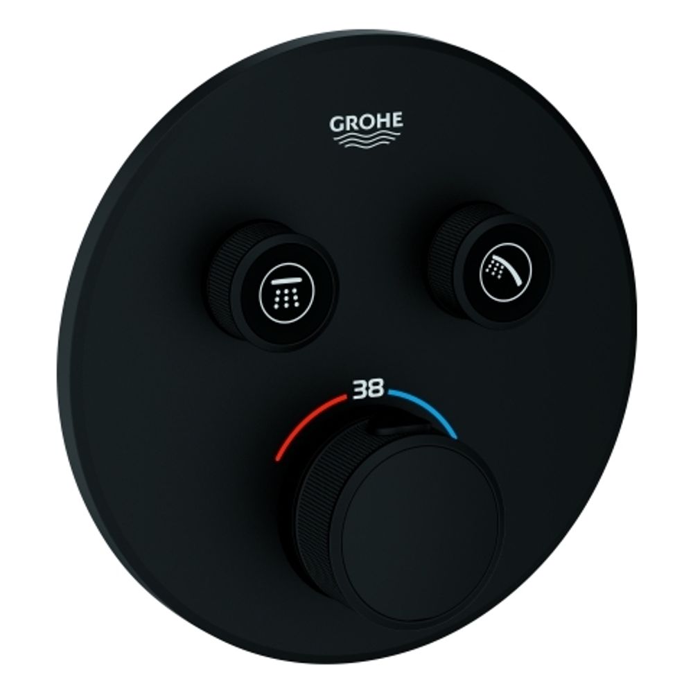GROHE Thermostat Grohtherm SmartControl 29507 2 ASV FMS für 35604 phantom black, 29507KF0