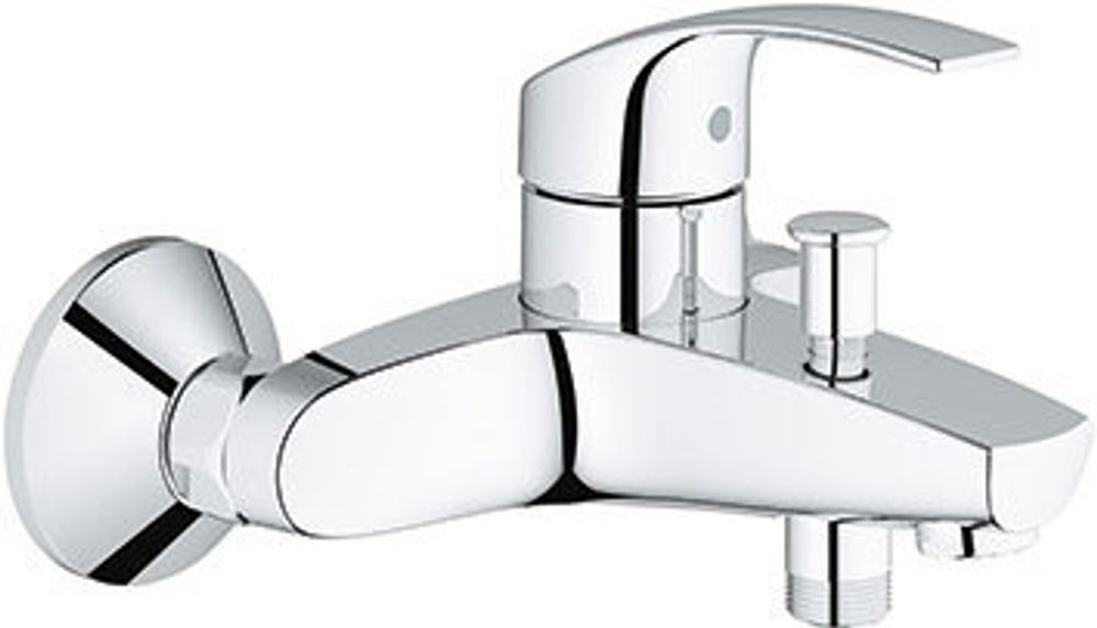 GROHE EH-Wannenbatterie Eurosmart 33300_2 Wandmontage eigensicher chrom, 33300002