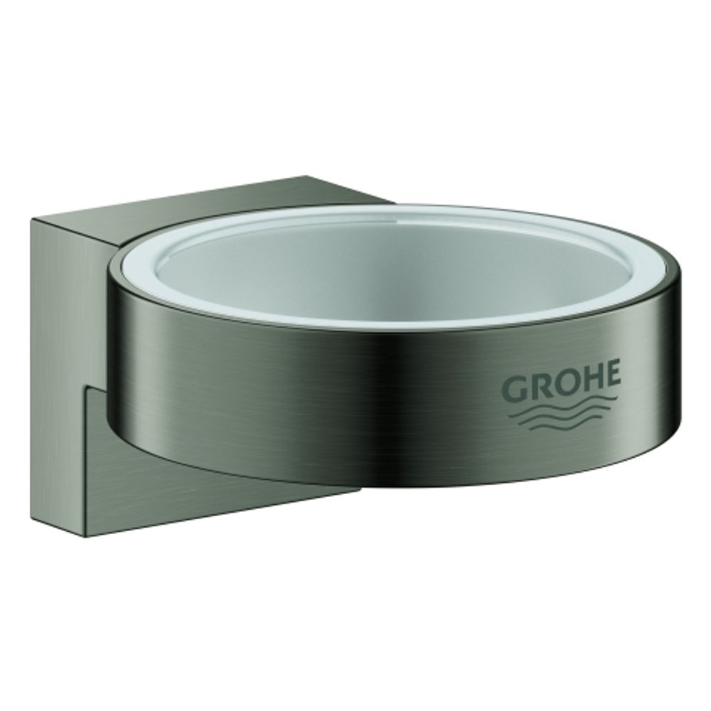 GROHE Halter Selection 41027 für Glas/Seifenspender hard graphite geb., 41027AL0