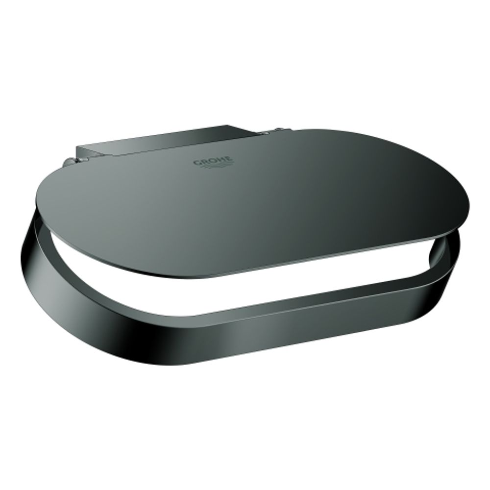 GROHE WC-Papierhalter Selection 41069 mit Deckel hard graphite, 41069A00