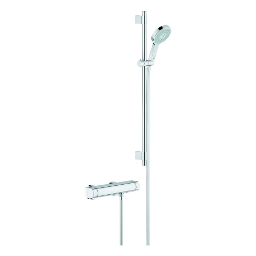 GROHE THM-Brausebatterie Grohtherm 2000 34482_1 mit Brausegrt. Power&Soul chrom, 34482001
