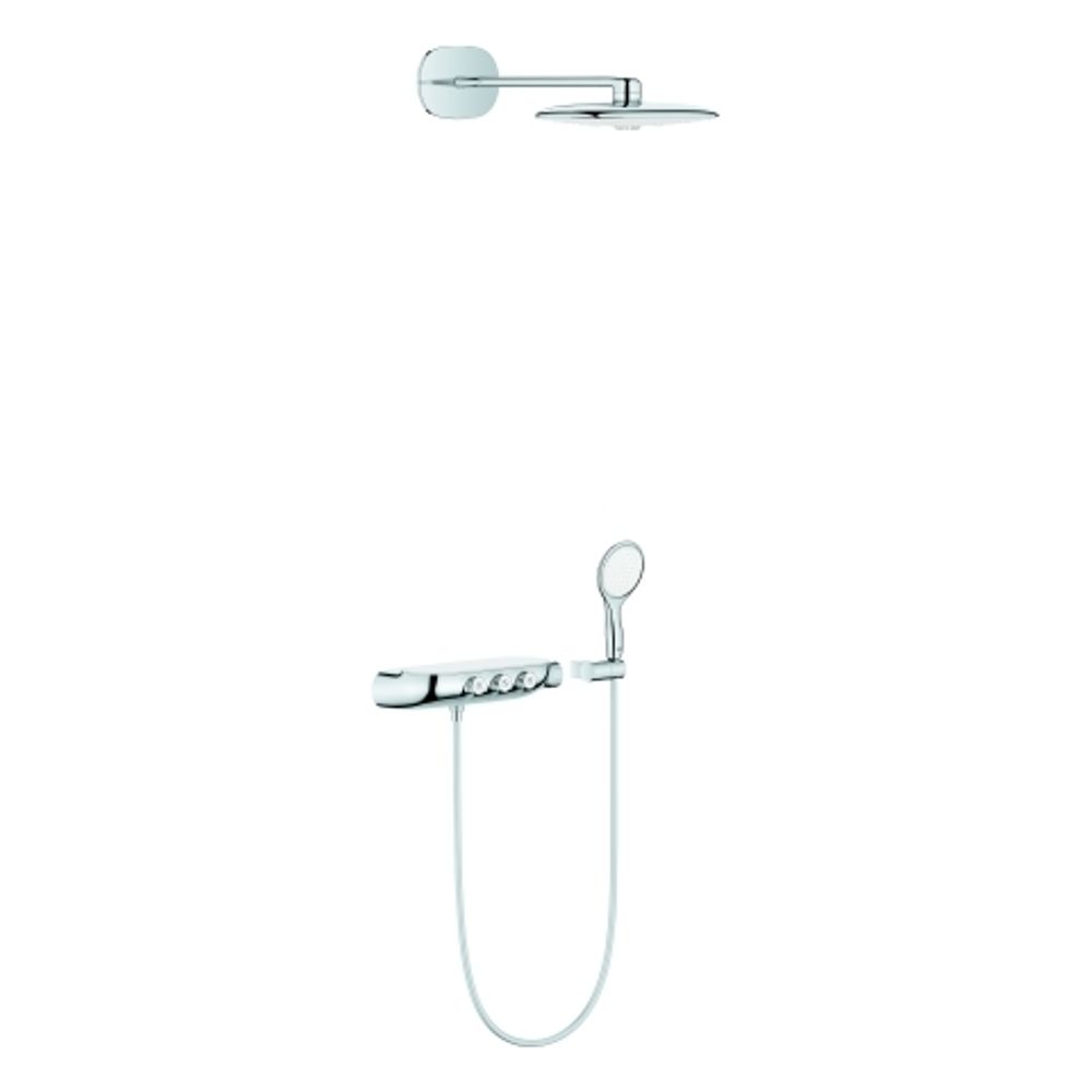 GROHE Duschsystem Rainshower Smart Control 360 Duo 26443 chrom/moon white, 26443LS0