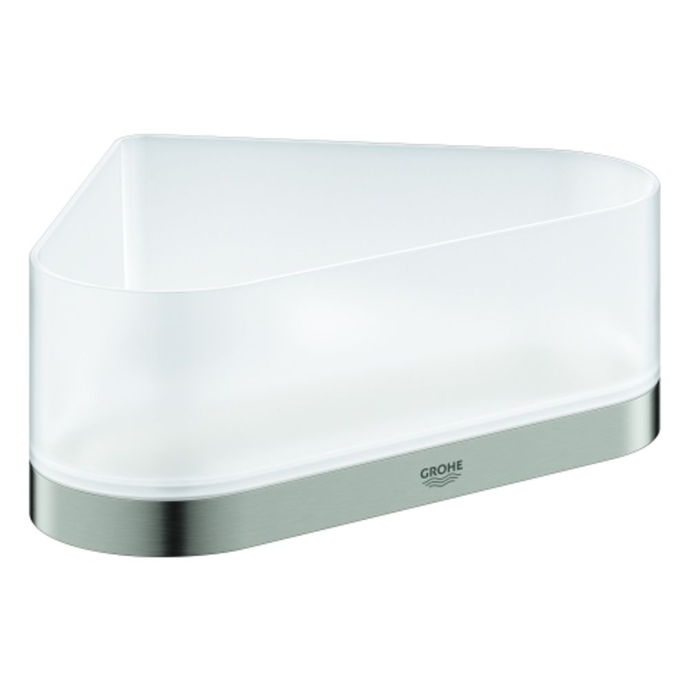GROHE Eck-Duschablage Selection 41038 mit Halterung supersteel, 41038DC0