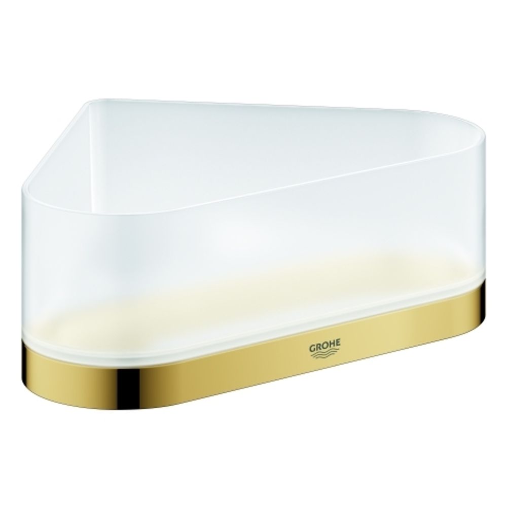 GROHE Eck-Duschablage Selection 41038 mit Halterung cool sunrise, 41038GL0