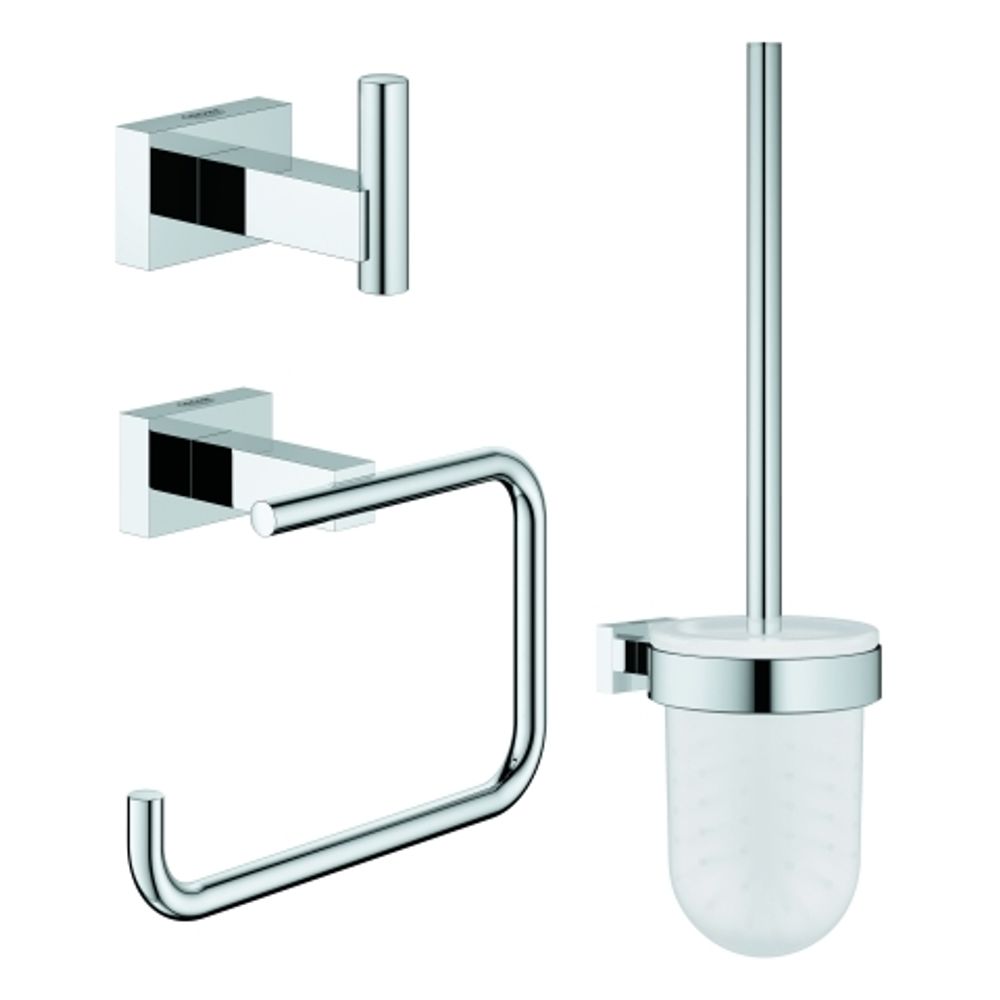 GROHE WC-Accessoire Set 3-in-1 Essentials Cube 40757_1 chrom, 40757001