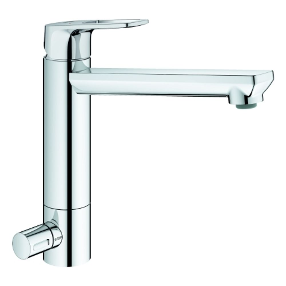 GROHE EH-Spültischbatterie BauLoop 31713 mh. Ausl. GROHE ZERO Absperrventil chrom, 31713000
