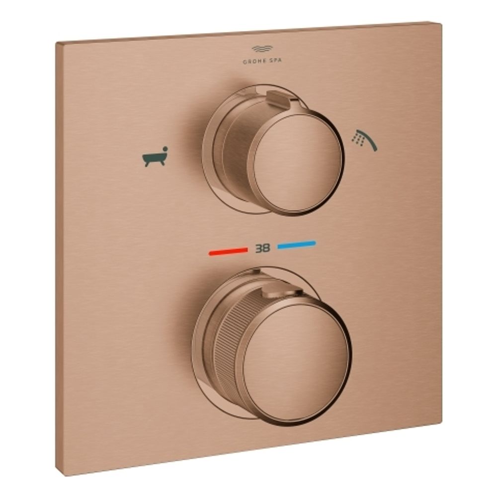 GROHE Thermostatbatterie Allure 19446_2 FMS für Rapido SmartBox warm sunset geb., 19446DL2