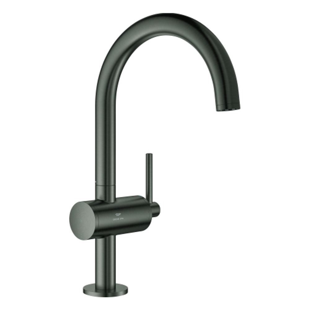 GROHE Einhand-Waschtischbatterie Atrio 24362 L-Size hard graphite gebürstet, 24362AL0