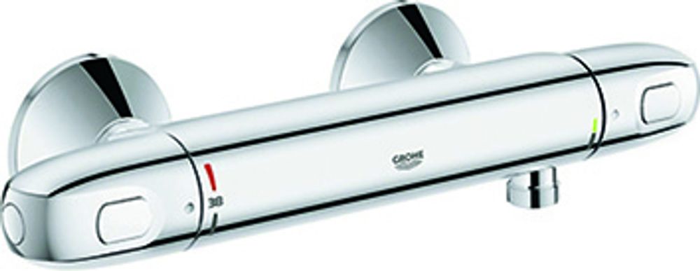 GROHE THM-Brausebatterie Grohtherm 1000 34550 QuickFix S-Anschlüsse chrom, 34550000