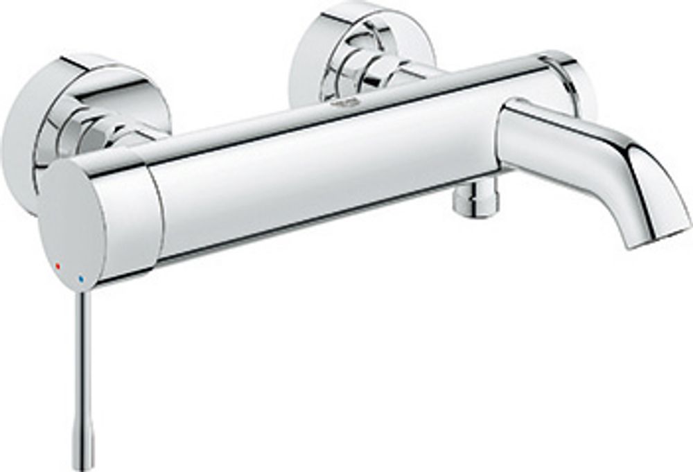 GROHE EH-Wannenbatterie Essence 25250_1 Wandmontage eigensicher supersteel, 25250DC1
