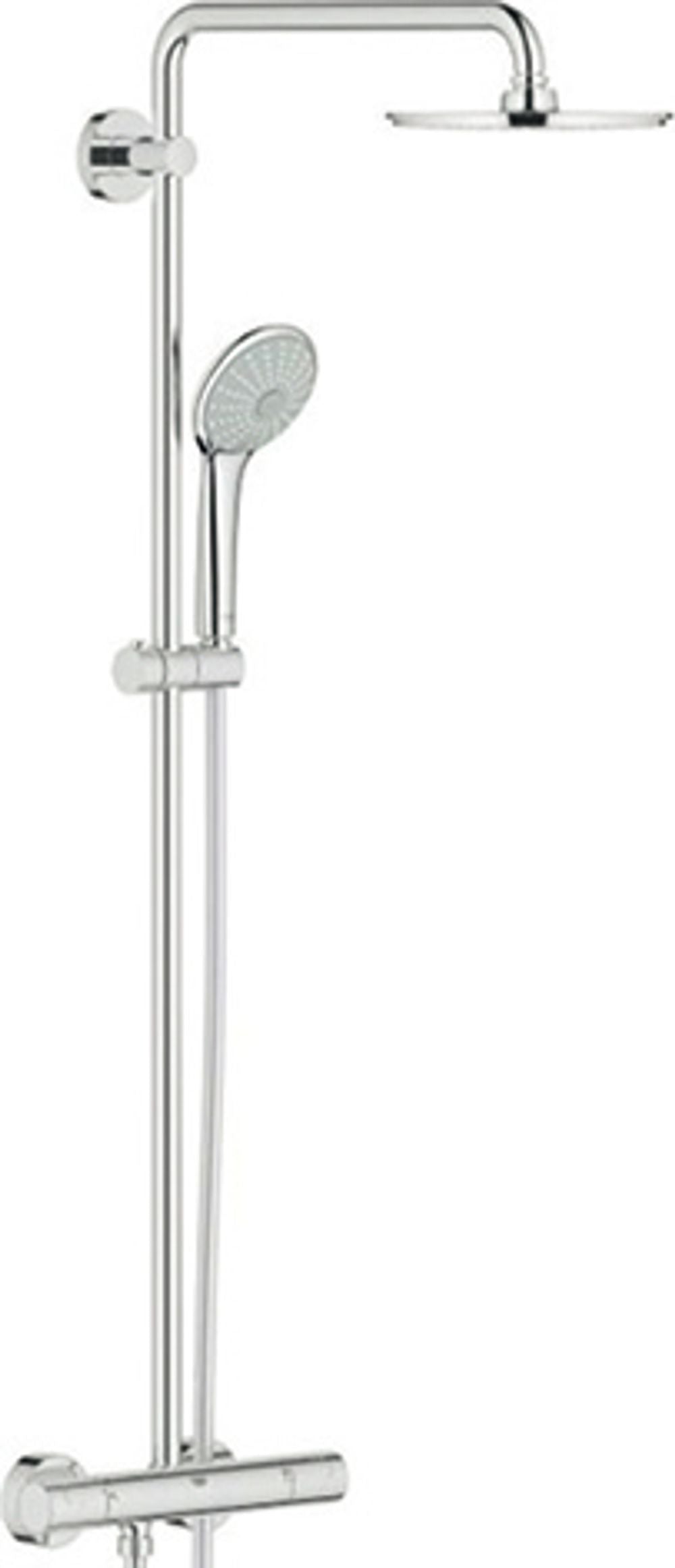 GROHE Duschsystem Euphoria 310 26075 mit Thermostatbatterie supersteel, 26075DC0