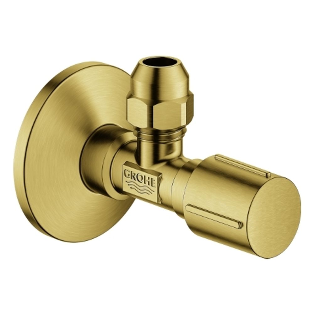 GROHE Eckventil 22037 1/2x3/8'' Rosette Metallgriff cool sunrise gebürstet, 22037GN0