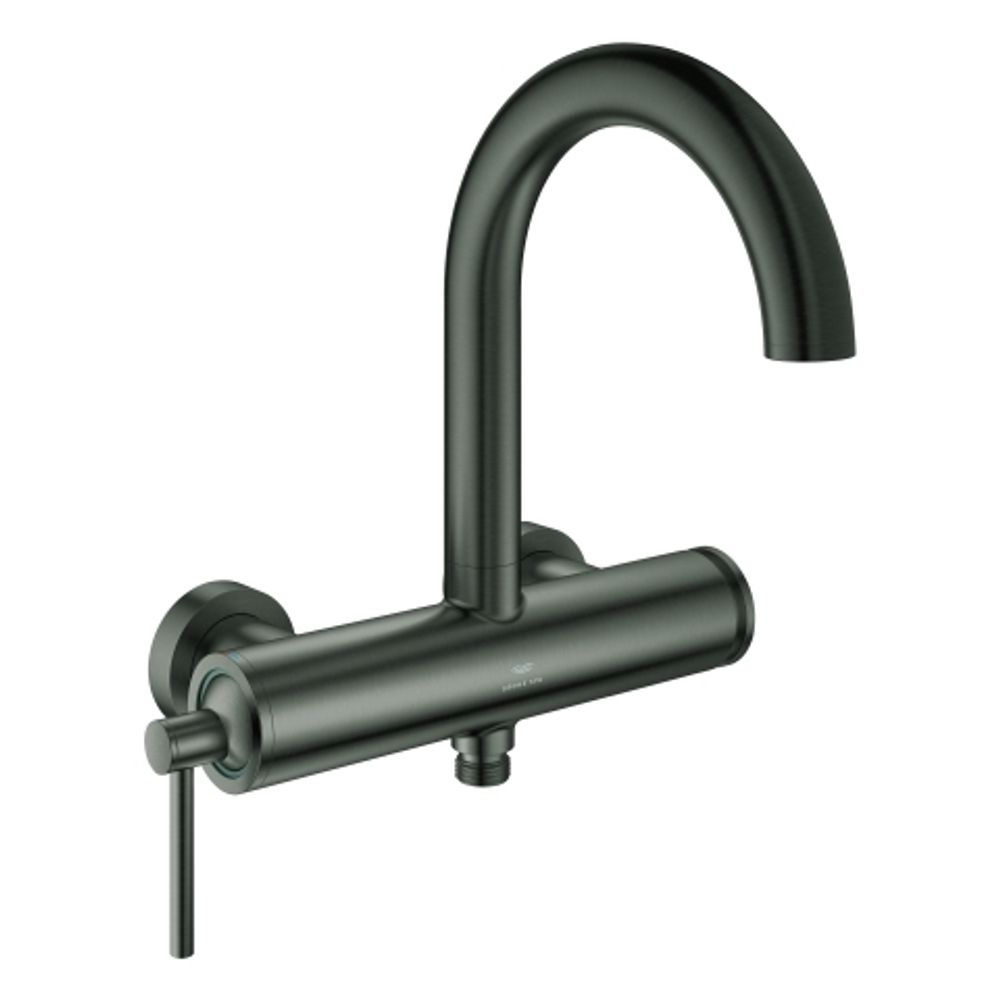 GROHE Einhand-Wannenbatterie Atrio 24367 Wandmontage hard graphite geb., 24367AL0
