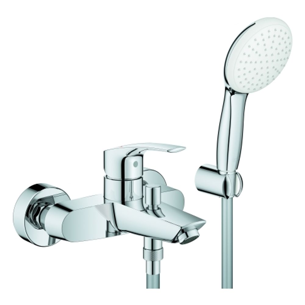 GROHE EH-Wannenbatt. Eurosmart 25276_3 Wandmontage mit Wandhalterset chrom, 25276003