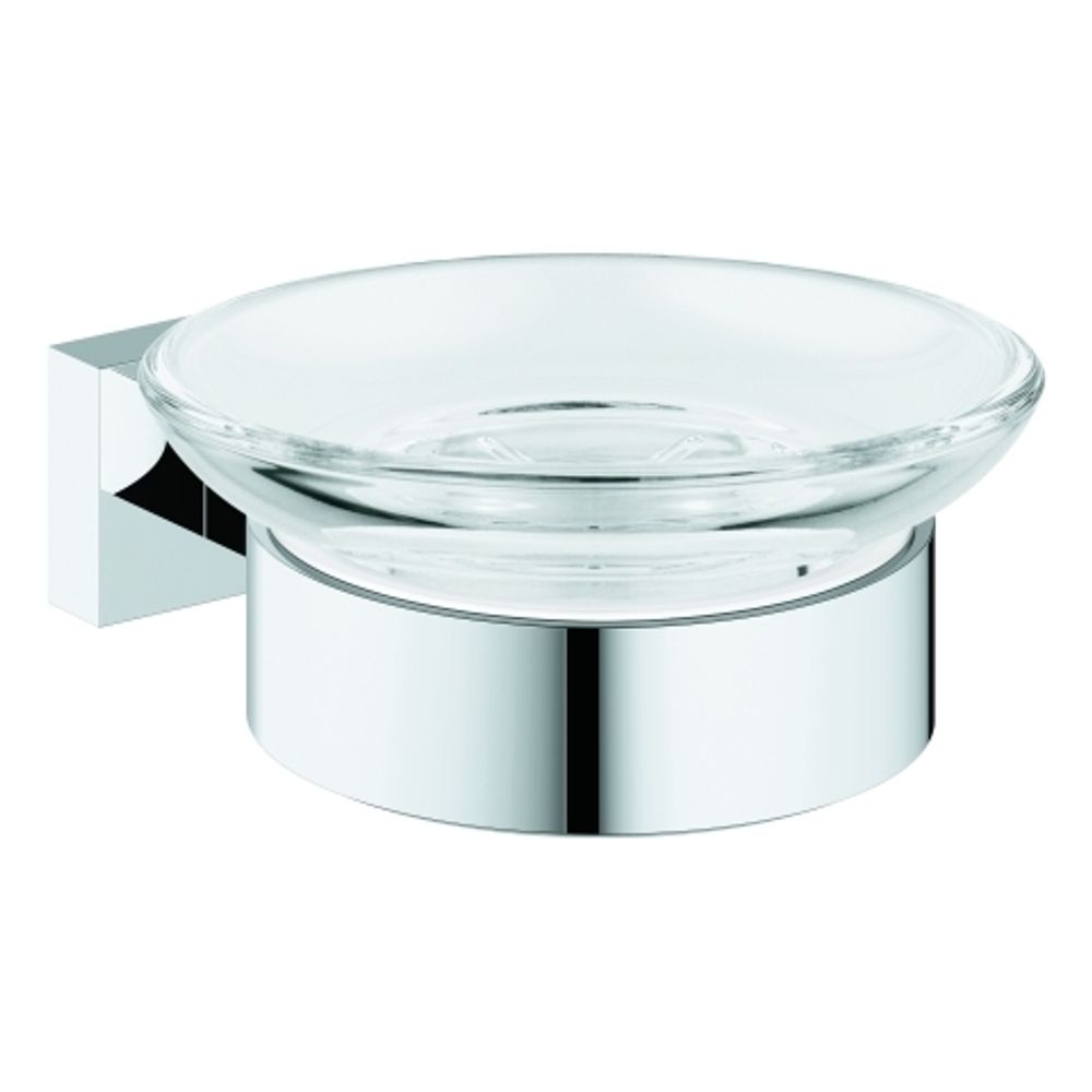 GROHE Seifenschale Essentials Cube 40754_1 mit Halter chrom, 40754001