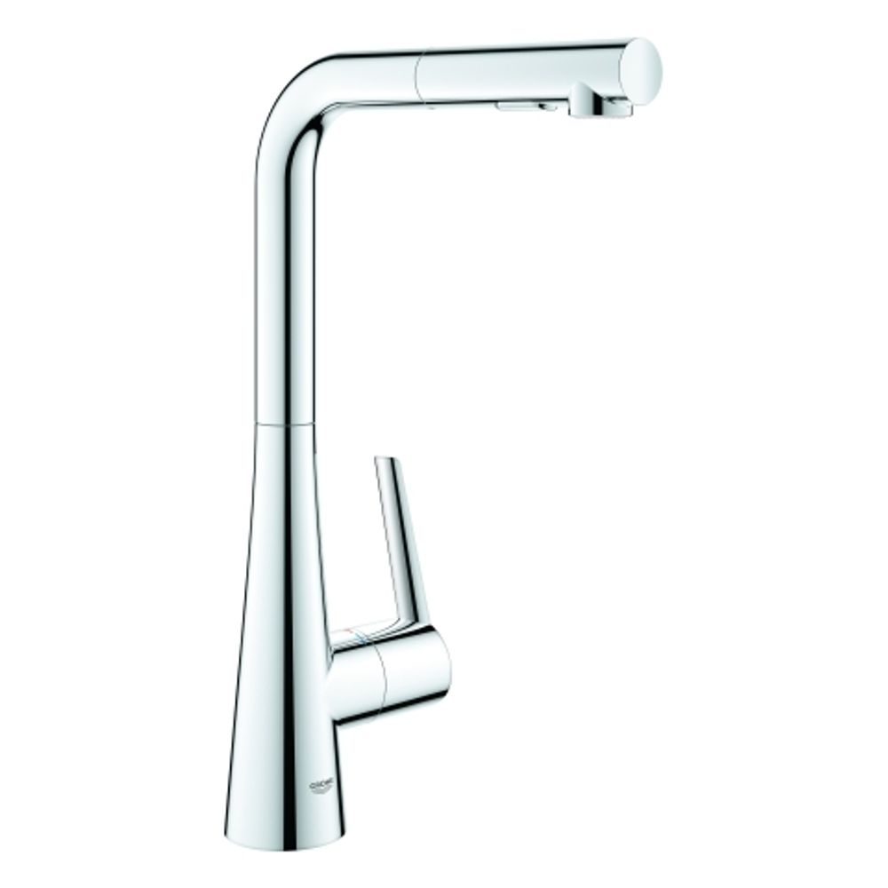 GROHE EH-Spültischbatterie Zedra 32553_2 L-Auslauf ausziehbare Spülbrause chrom, 32553002