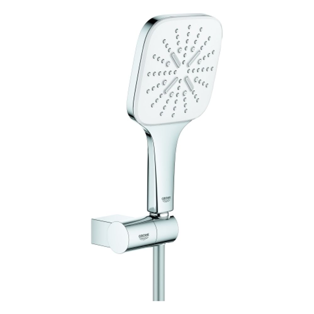 GROHE Wandhalterset RSH 130 SmartActive Cube 26588 9,5l verstb. moon white/chrom, 26588LS0