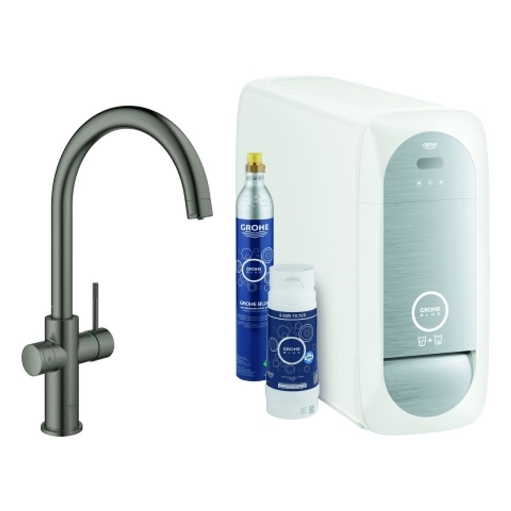 GROHE Starterkit GROHE Blue Home 31455_1 Bluetooth/WIFI C-Ausl. hard graphite gb., 31455AL1