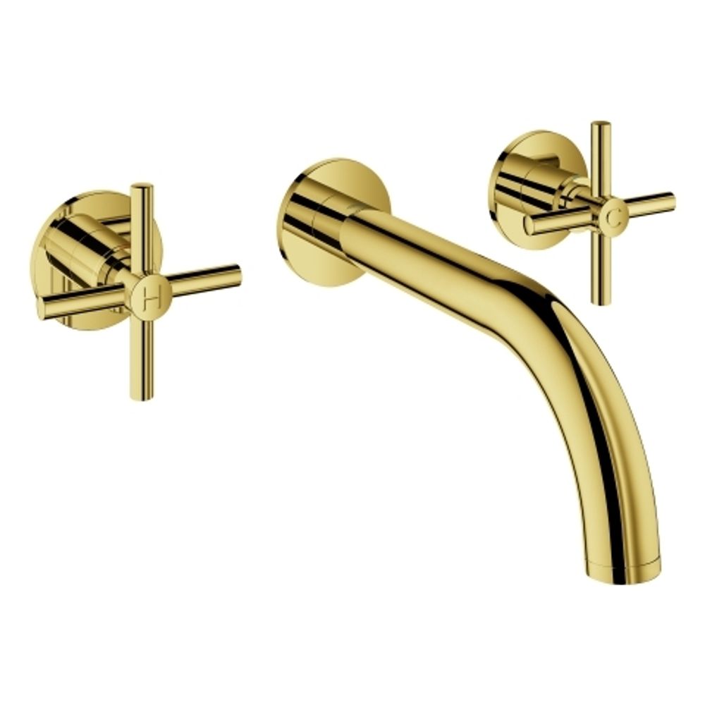 GROHE 3-Loch-WT-Batterie Atrio 20661 FMS Kreuz-Griff cool sunrise, 20661GL0