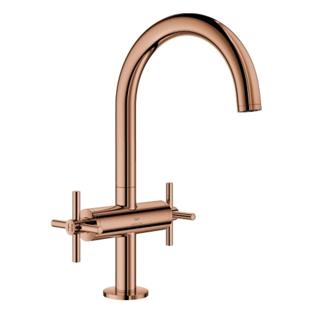 GROHE WT-Einlochbatterie Atrio 21144 DN15 L-Size Kreuz-Griff warm sunset, 21144DA0