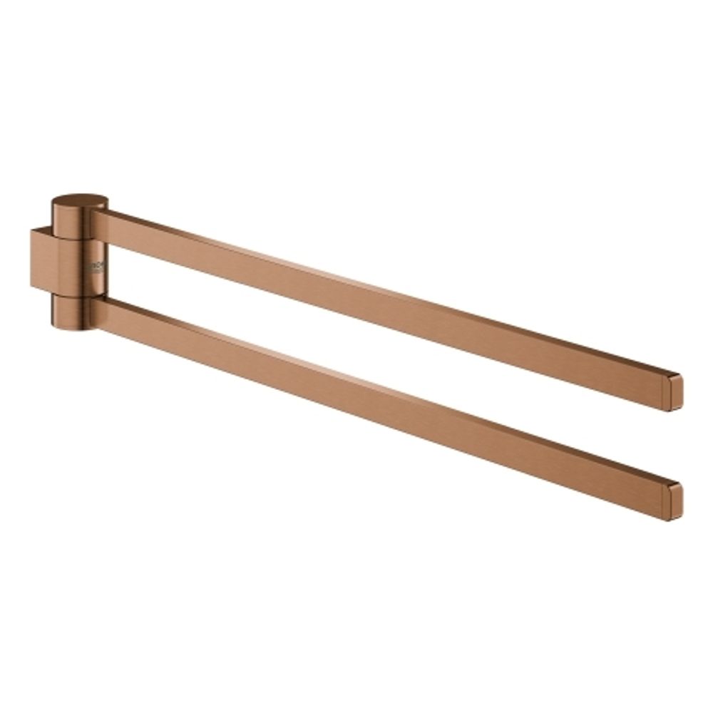 GROHE Handtuchhalter Selection 41063 2-armig schwenkbar warm sunset gebürstet, 41063DL0