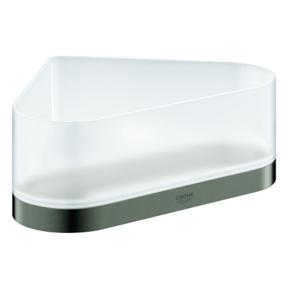 GROHE Eck-Duschablage Selection 41038 mit Halterung hard graphite geb., 41038AL0