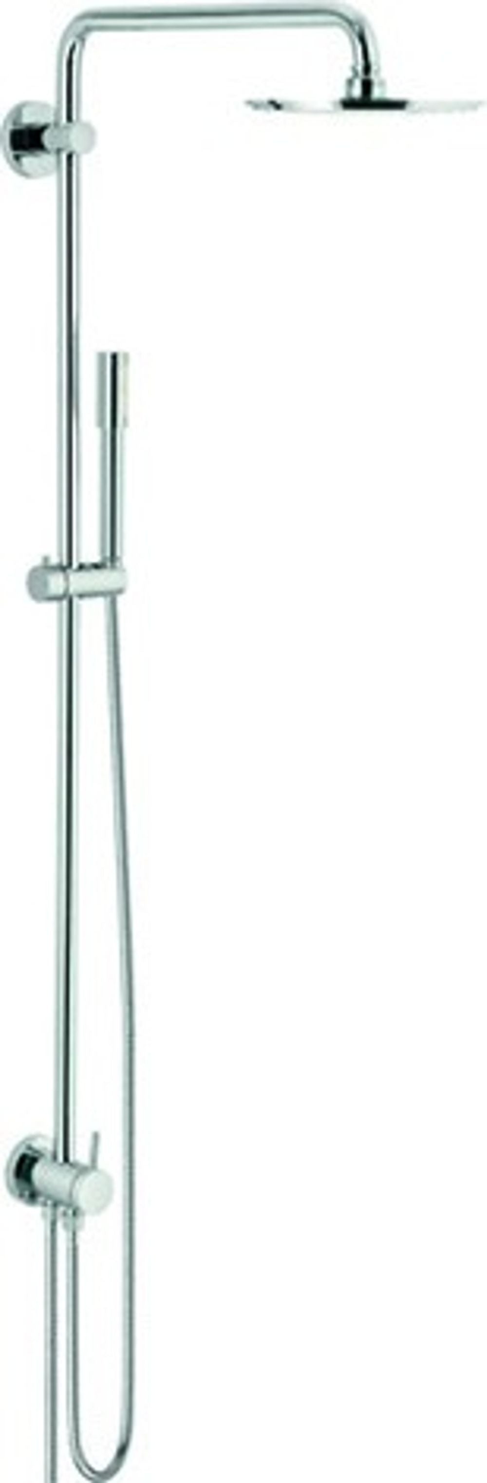GROHE Duschsystem Rainshower 210 27058 mit Umstellung Kopf- u. Handbrause chrom, 27058000