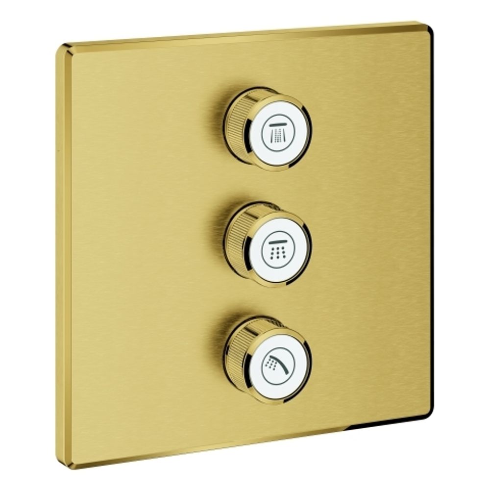 GROHE 3-fach UP-Ventil Grohtherm Smart Control 29127 eck. FMS cool sunrise geb., 29127GN0