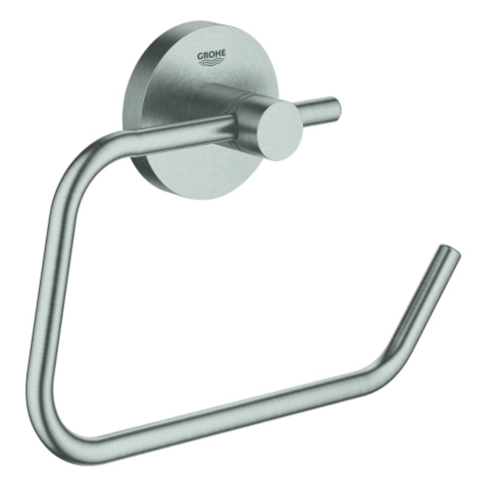 GROHE WC-Papierhalter Essentials 40689_1 ohne Deckel Metall supersteel, 40689DC1