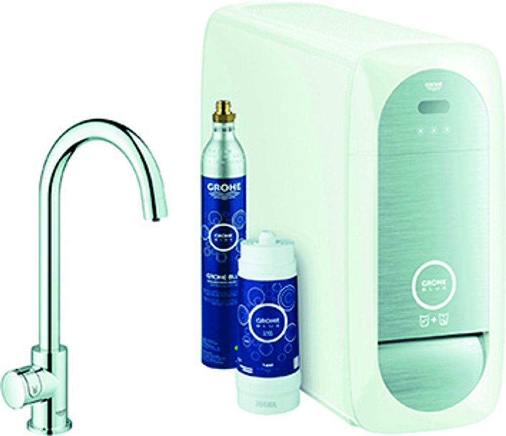 GROHE Starterkit GROHE Blue Home Mono 31498_1 Bluetooth/WIFI C-Auslauf chrom, 31498001