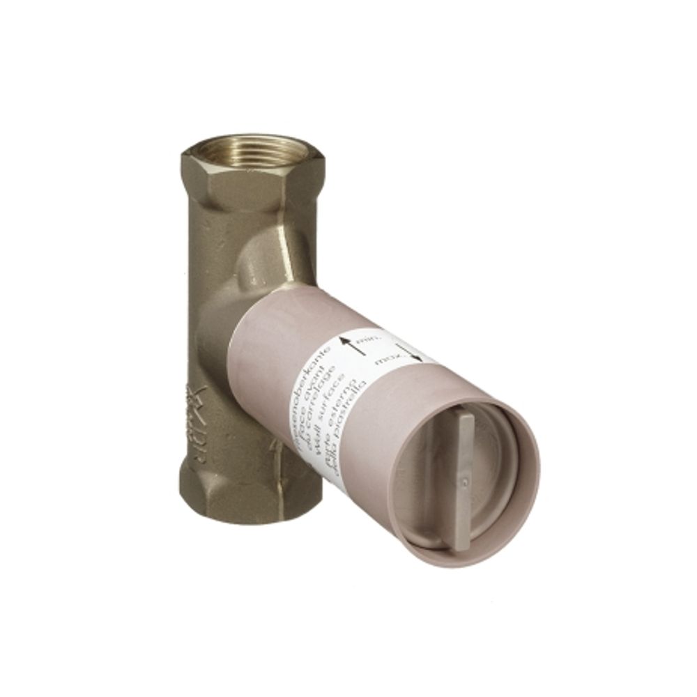 hansgrohe Grundkörper 40 l/min für Abstellventil Unterputz Keramik DN15, 15974180