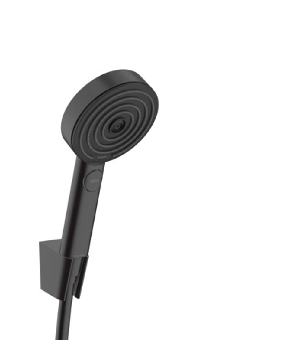 hansgrohe Pulsify Select S Brausehalterset 105 3jet Relaxation mit Brauseschlauch 125 cm Mattschwarz, 24302670