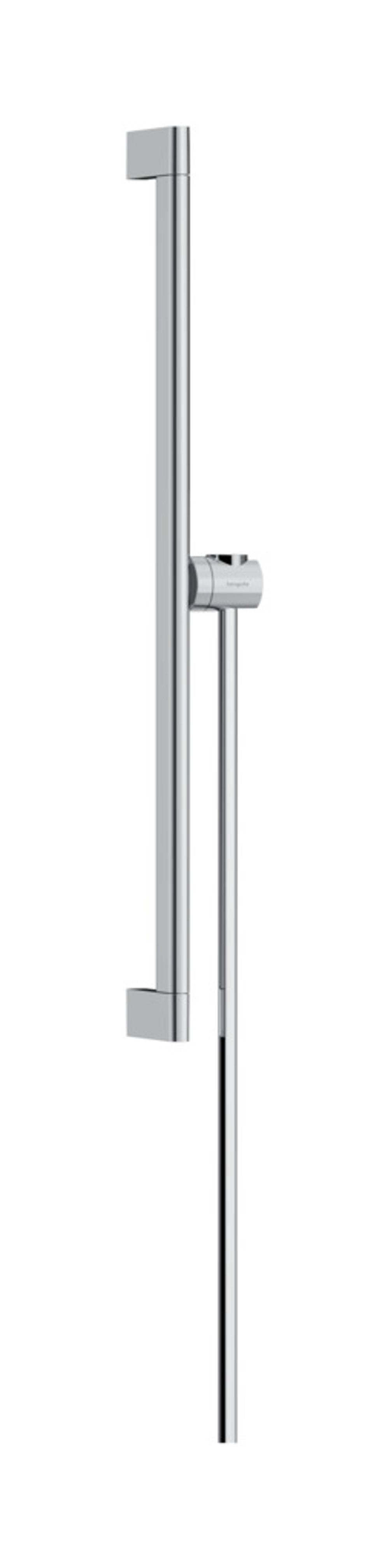 hansgrohe Unica Brausestange S Puro 65 cm mit Easy Slide Handbrausehalter und Isiflex Brauseschlauch 160 Chrom, 24402000