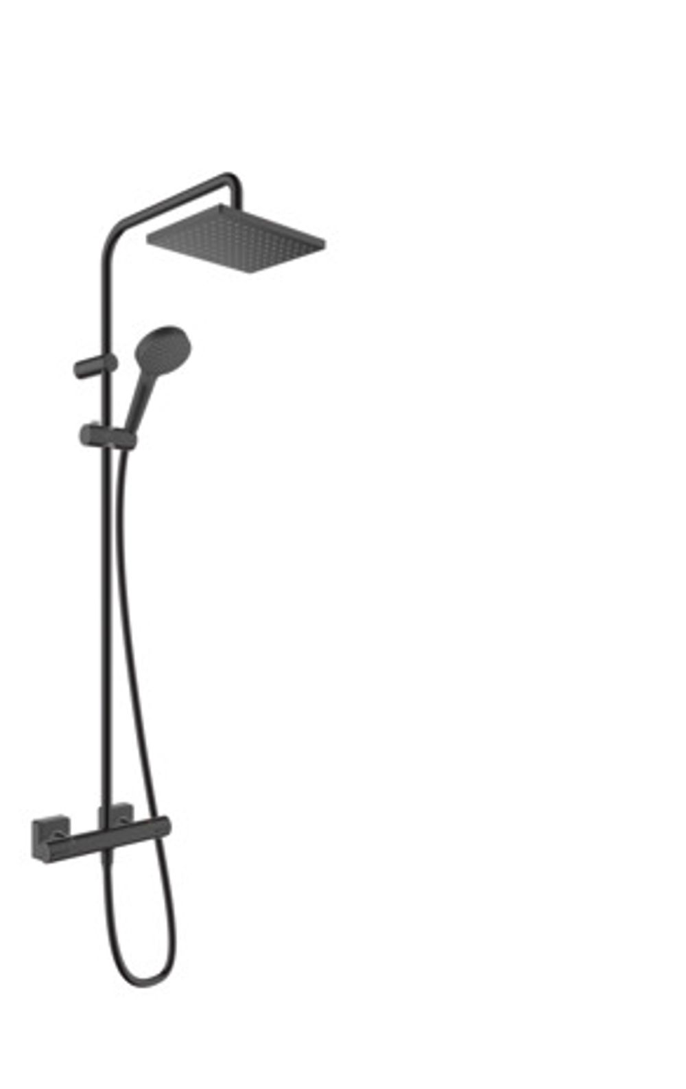 hansgrohe Vernis Shape Showerpipe 230 1jet mit Thermostat Mattschwarz, 26286670