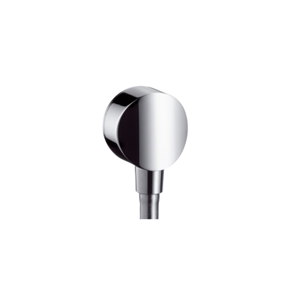 hansgrohe FixFit Wandanschluss S mit Rückflussverhinderer und Kunststoffanschlusswinkel Mattschwarz, 26453670