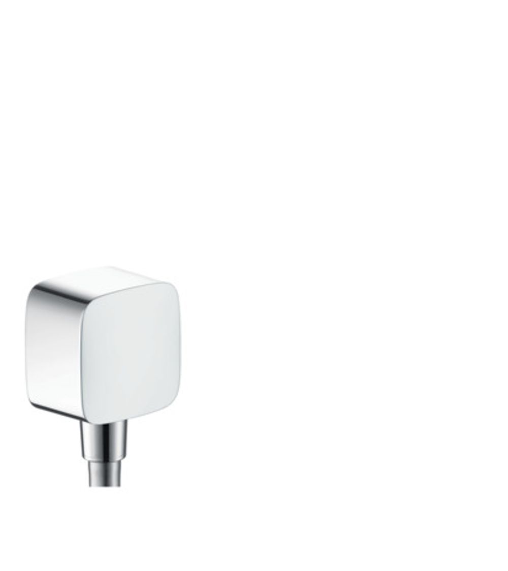 hansgrohe FixFit Wandanschluss mit Rückflussverhinderer Chrom, 26457000