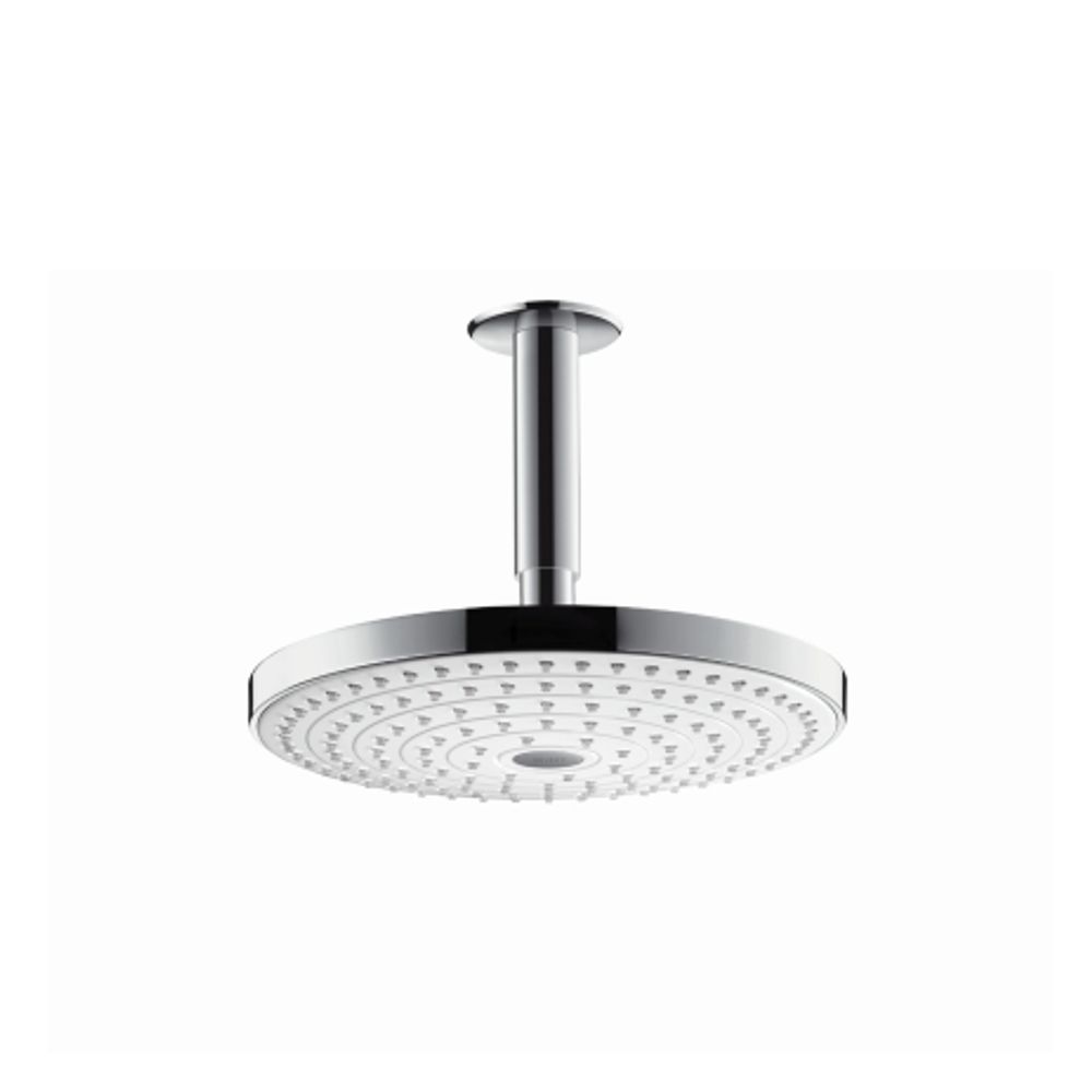 hansgrohe Raindance Select S Kopfbrause 240 2jet mit Deckenanschluss Weiß/Chrom, 26467400