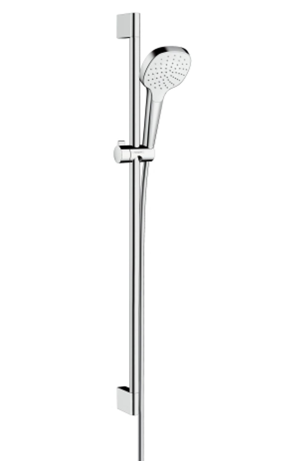 hansgrohe Croma Select E Brauseset 110 1jet mit Brausestange 90 cm Weiß/Chrom, 26594400