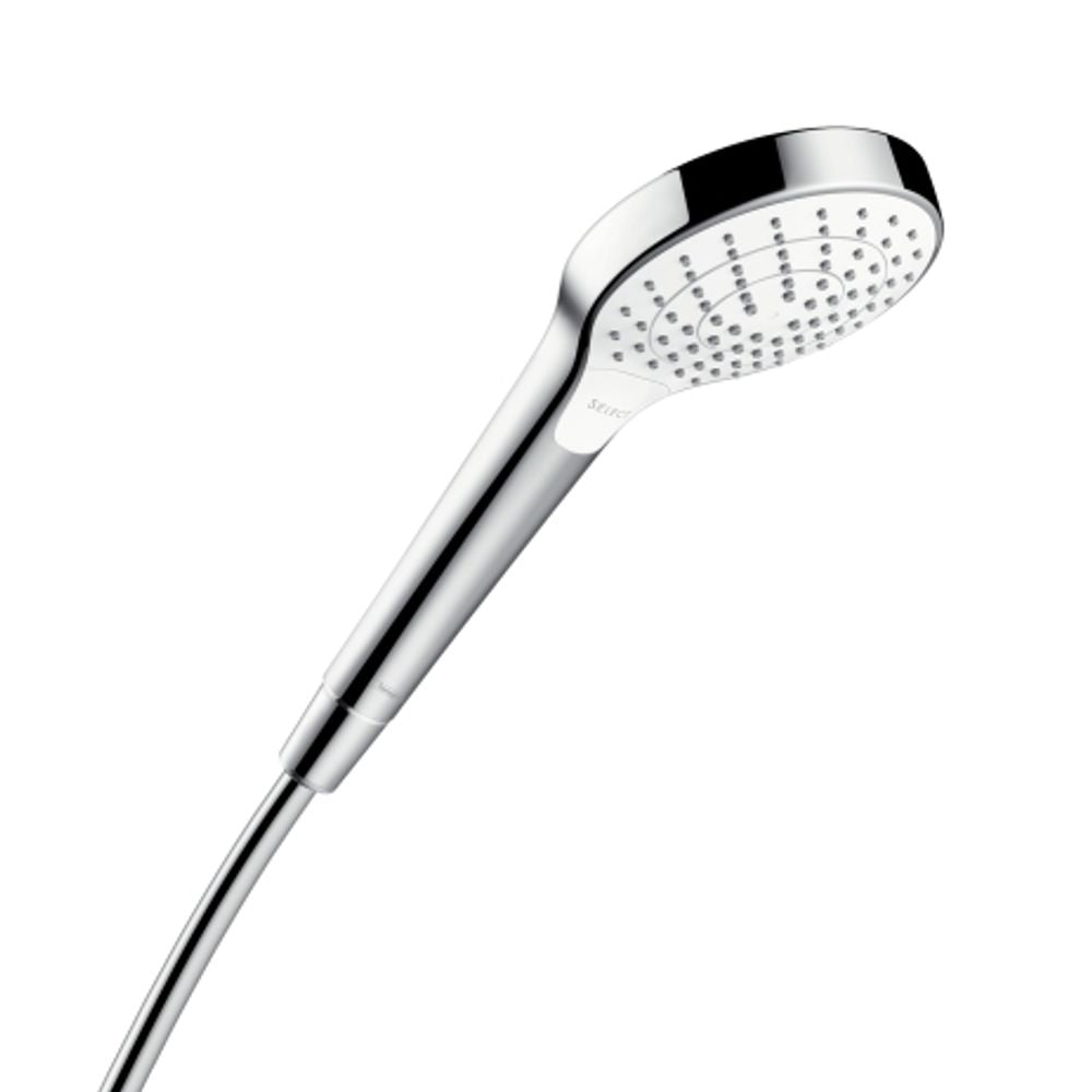 hansgrohe Croma Select S Handbrause 110 Vario EcoSmart 9 l/min Weiß/Chrom, 26803400