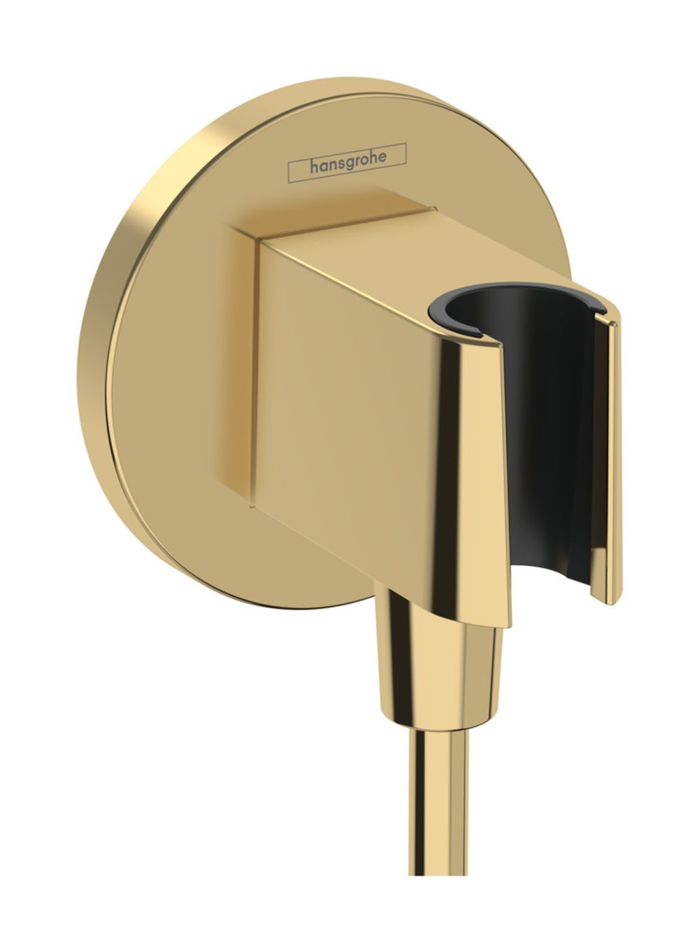 hansgrohe FixFit S Wandanschluss mit Brausehalter Polished Gold Optic, 26888990
