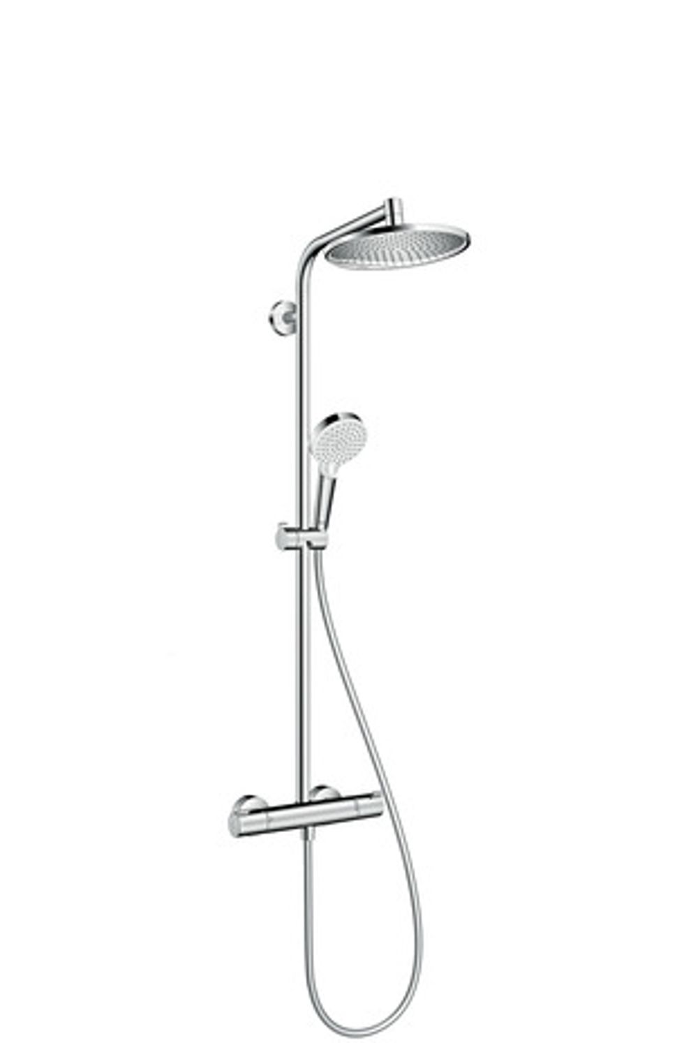 hansgrohe Crometta S Showerpipe 240 1jet mit Thermostat Chrom, 27267000