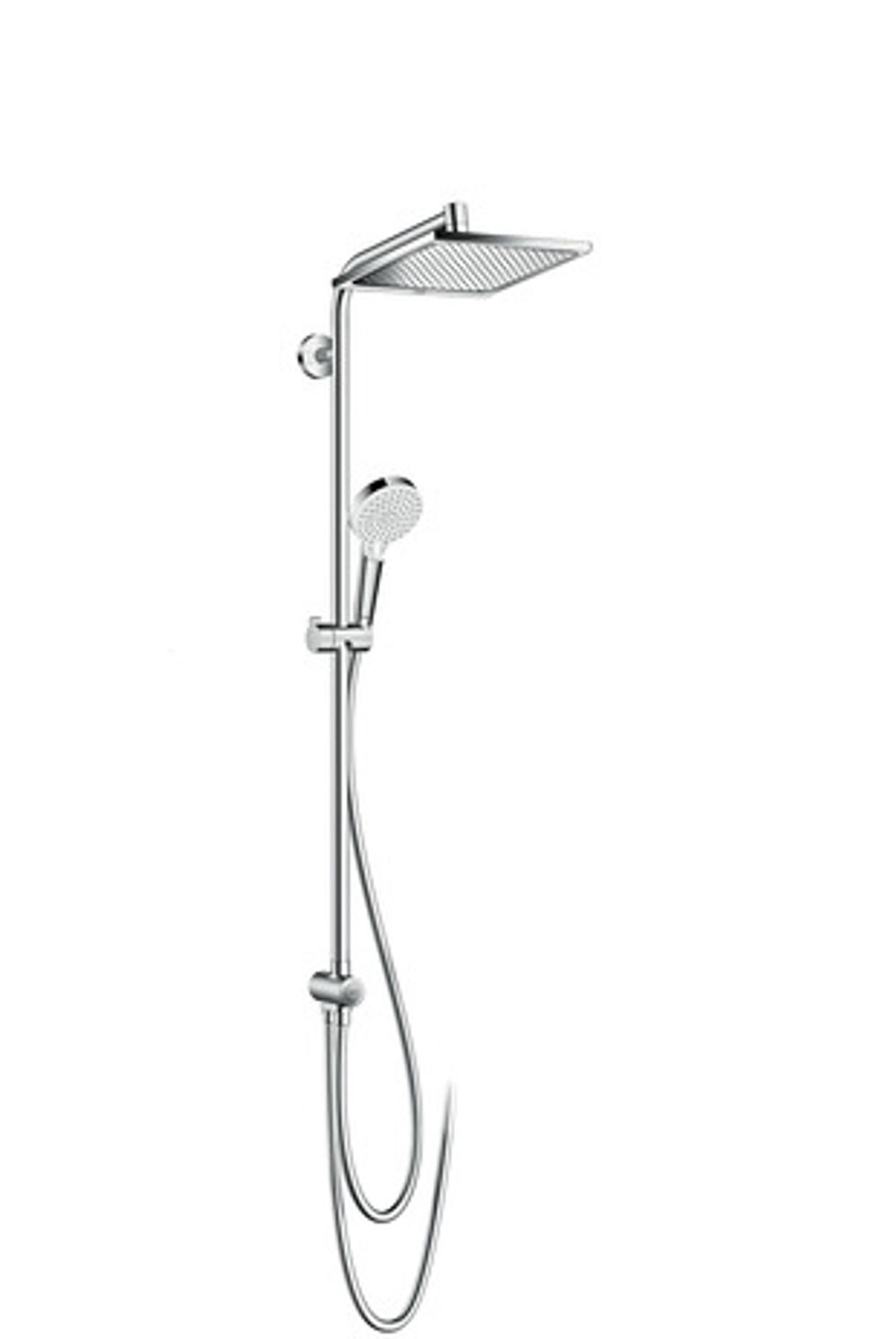 hansgrohe Crometta E Showerpipe 240 1jet EcoSmart 9 l/min Reno Chrom, 27289000