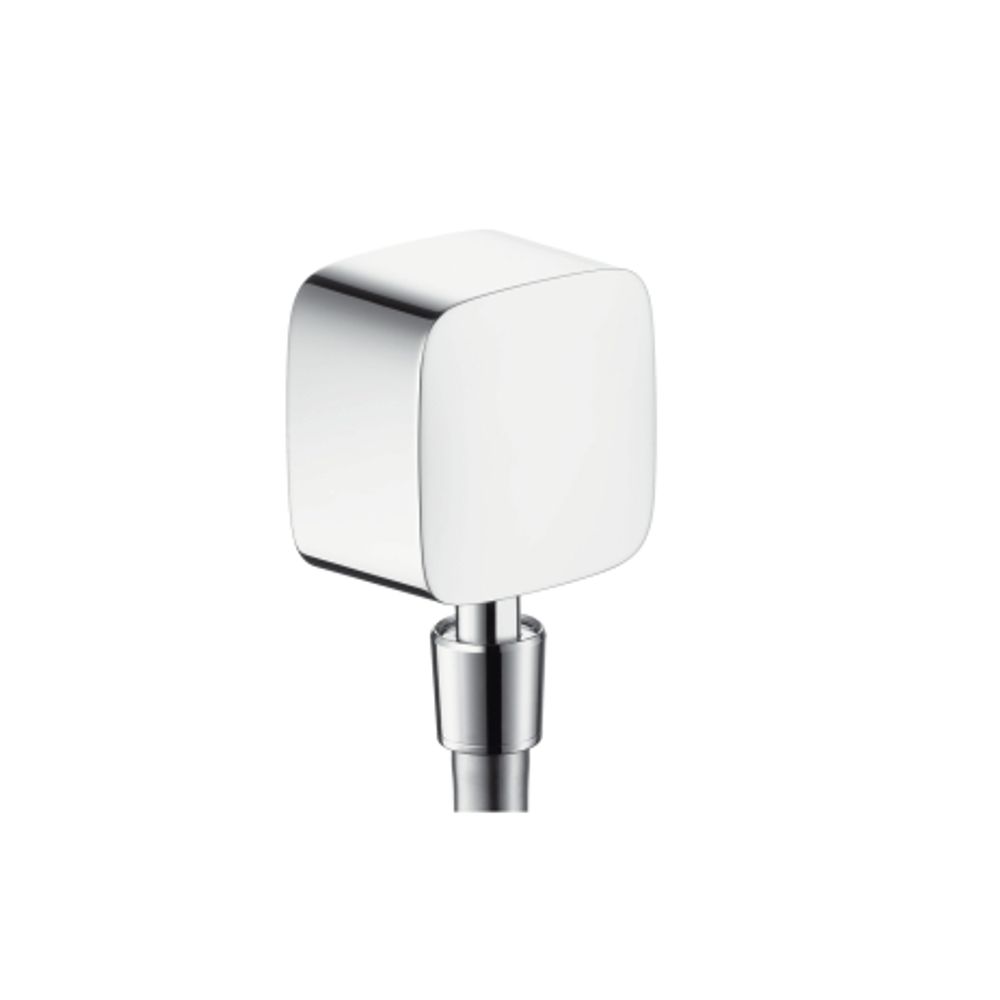 hansgrohe FixFit Wandanschluss mit Rückflussverhinderer und Kugelgelenk Chrom, 27414000