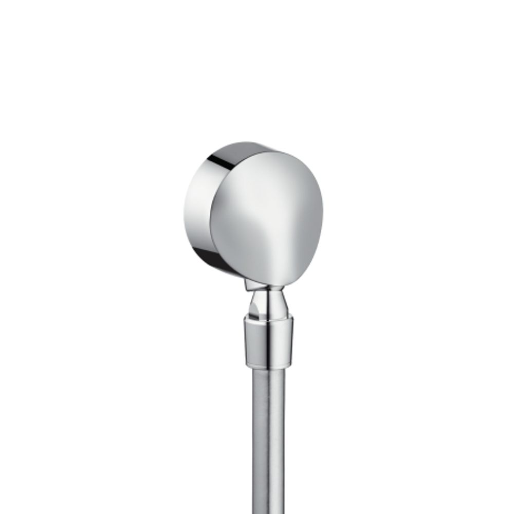 hansgrohe FixFit Wandanschluss E mit Rückflussverhinderer und Kugelgelenk Chrom, 27505000