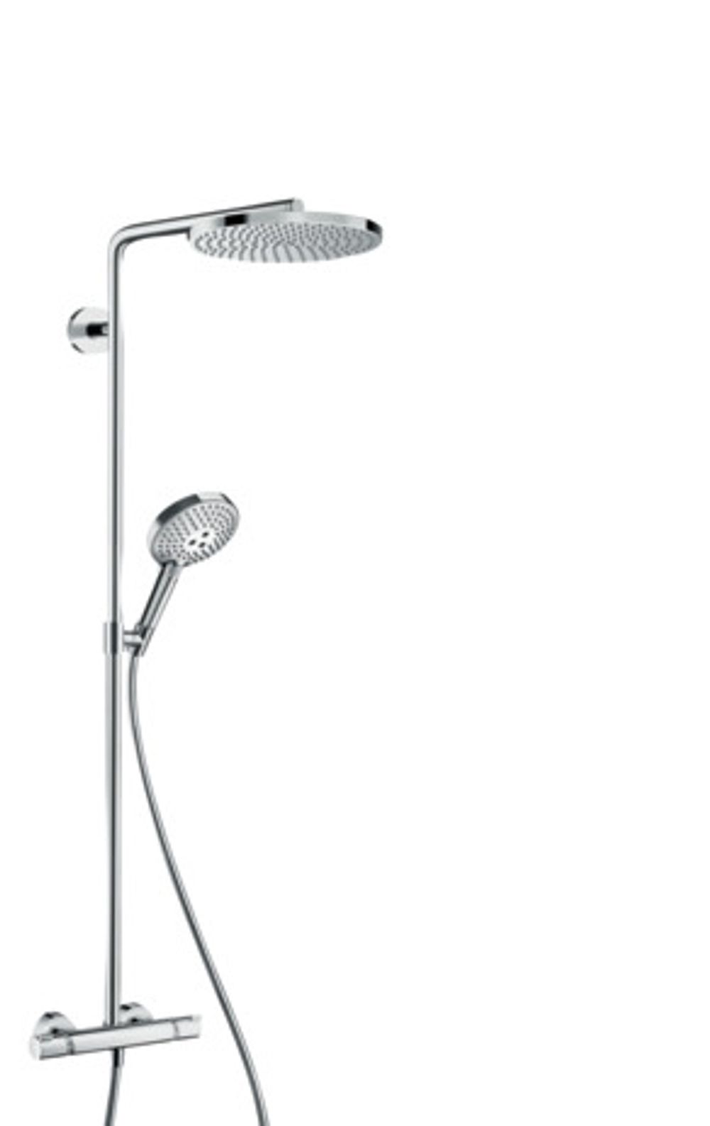 hansgrohe Raindance Select S Showerpipe 240 1jet PowderRain mit Thermostat Chrom, 27633000
