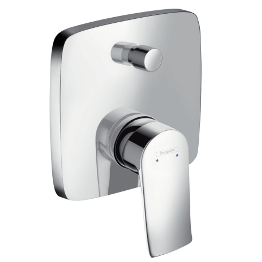 hansgrohe Metris Einhebel-Wannenmischer Unterputz mit integrierter Sicherungskombination nach EN1717 für iBox universal Chrom, 31451000