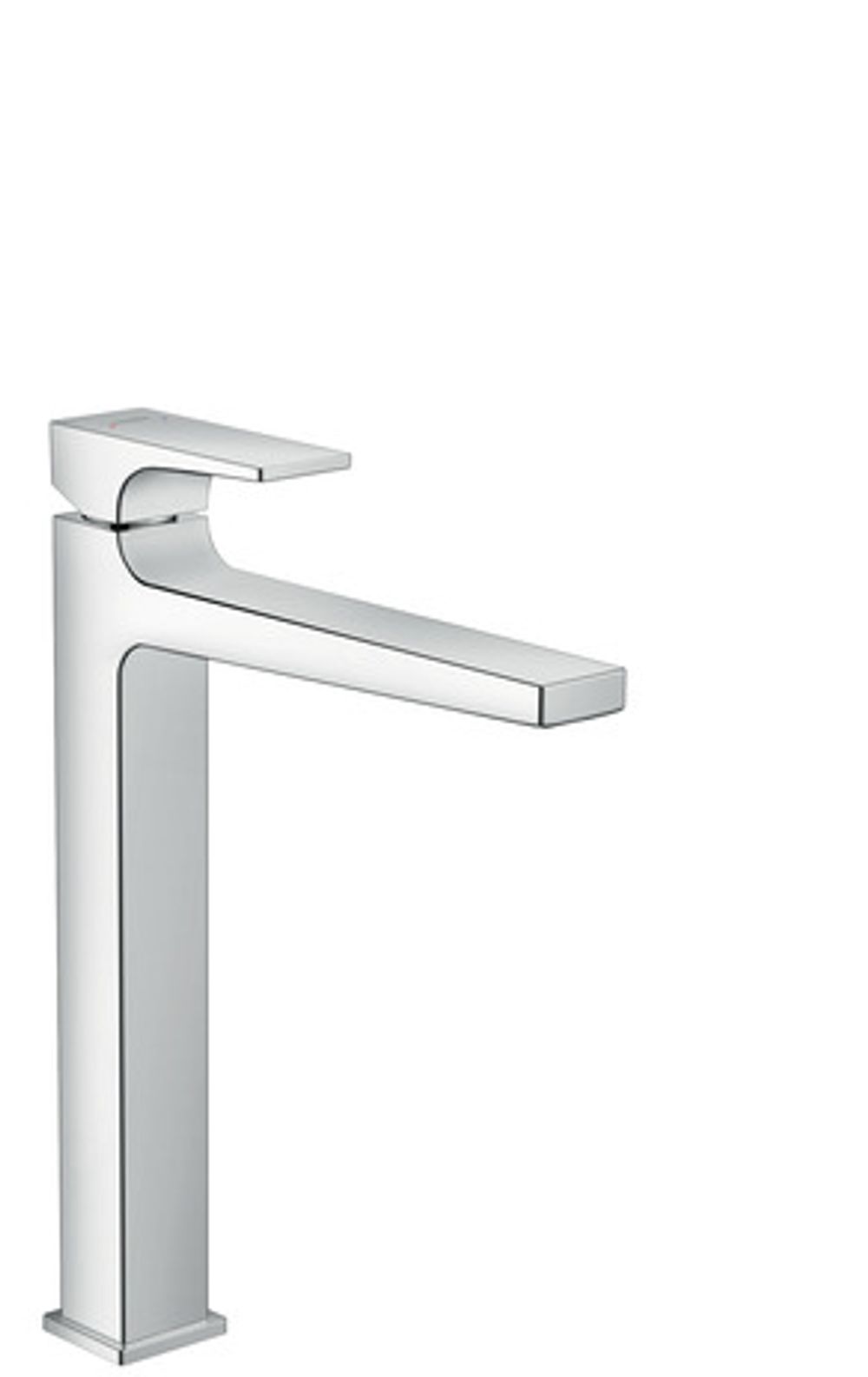 hansgrohe Metropol Einhebel-Waschtischmischer 260 mit Hebelgriff für Aufsatzwaschtische Push-Open Ablaufgarnitur Chrom, 32512000