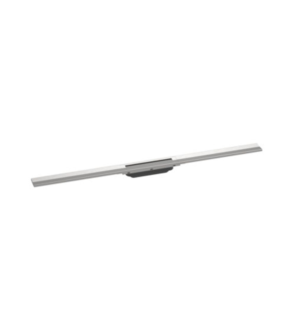 hansgrohe RainDrain Flex Fertigset Duschrinne 1000 kürzbar Edelstahl gebürstet, 56046800