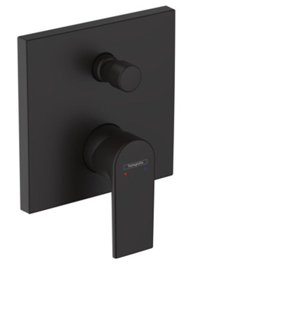 hansgrohe Vernis Shape Einhebel-Wannenmischer Unterputz für iBox universal Mattschwarz, 71468670